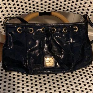 Rooney & Burke navy leather should bag